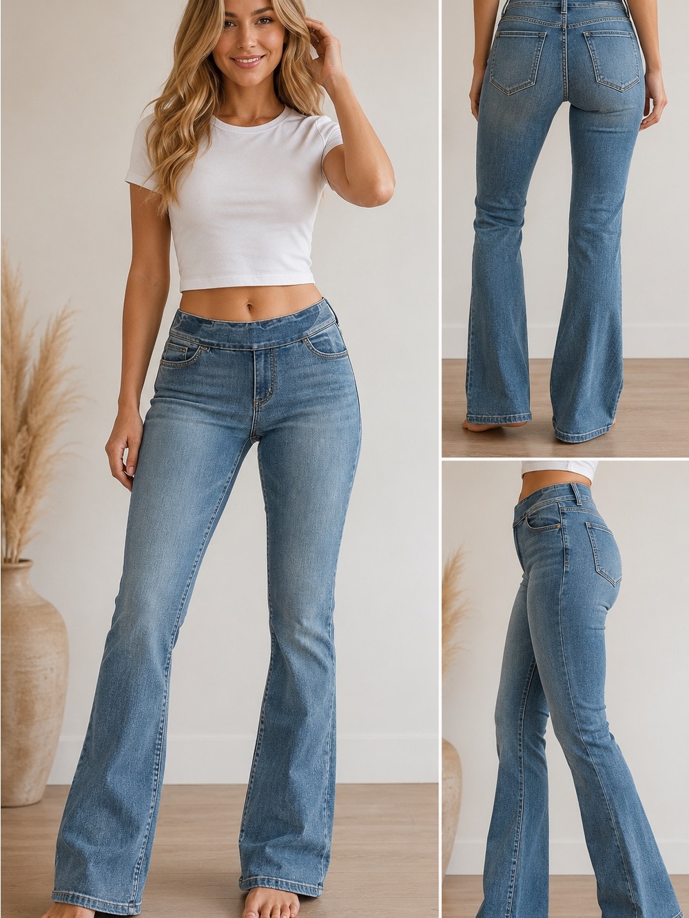 lola Light Blue Regular-Rise Leah MLB Jeans for Women Size 8